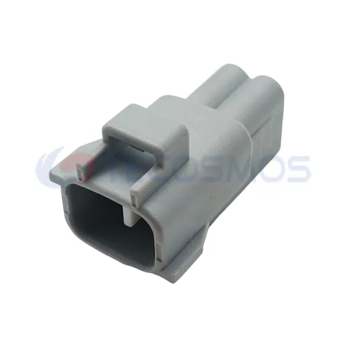 Waterproof 2-Pin Male Wire Harness Plug for Car Fog/Turn Signals 6189-0175 ABS & Nylon Housing Copper Contact Material